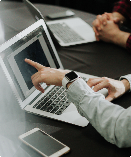 Digital project managers in customer meetings